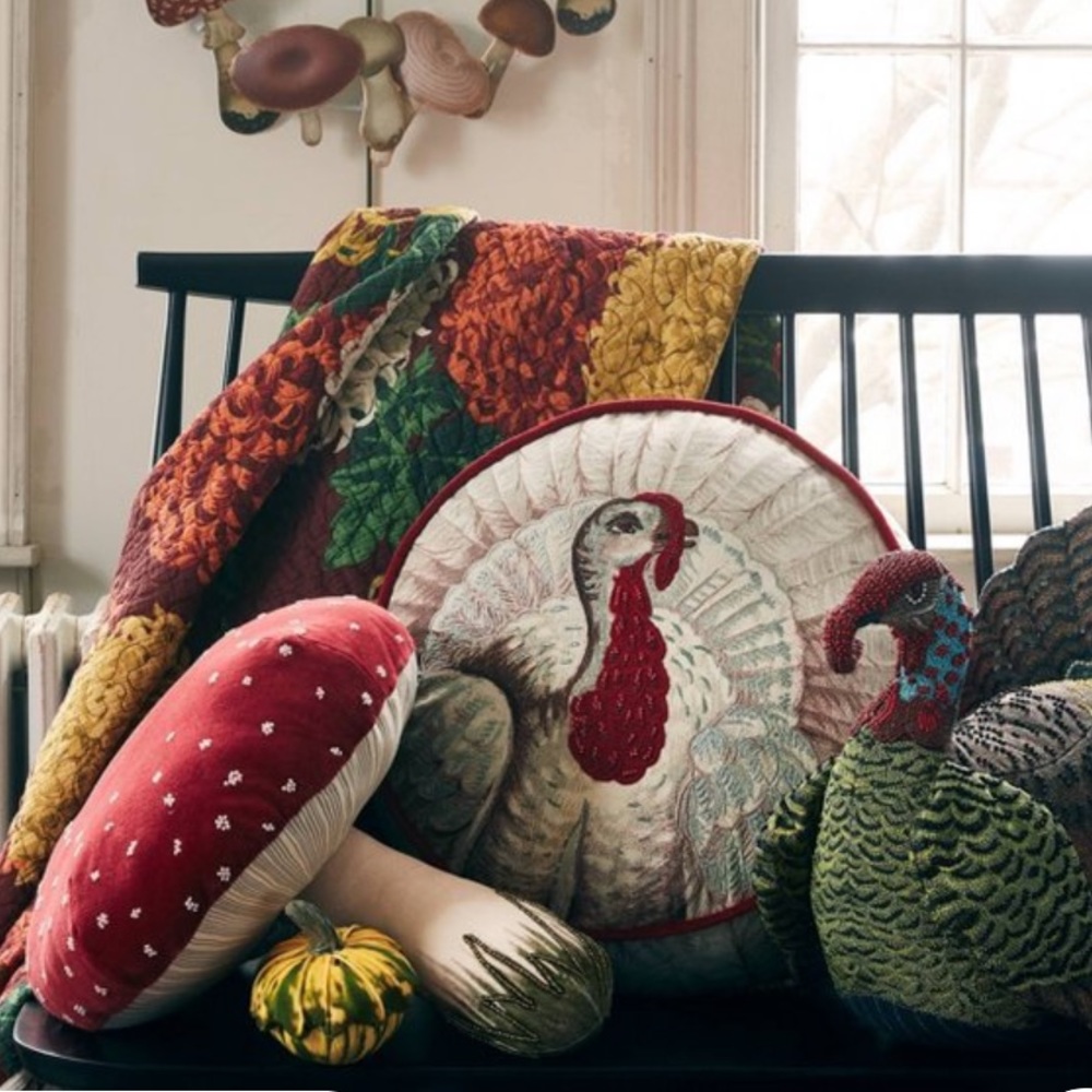 John Derian Mushroom Pillow 🍄 - Picture 3 of 16